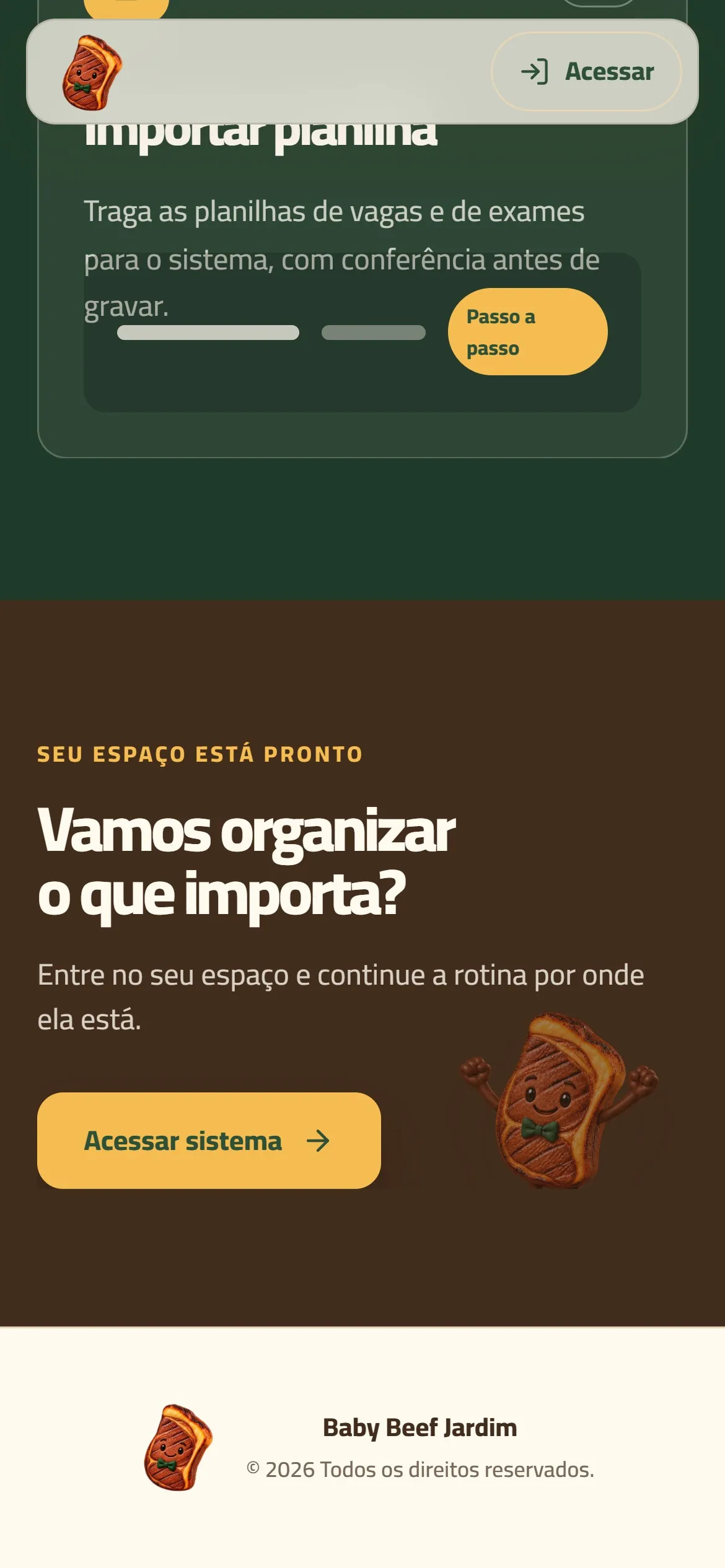 Chamada final no celular